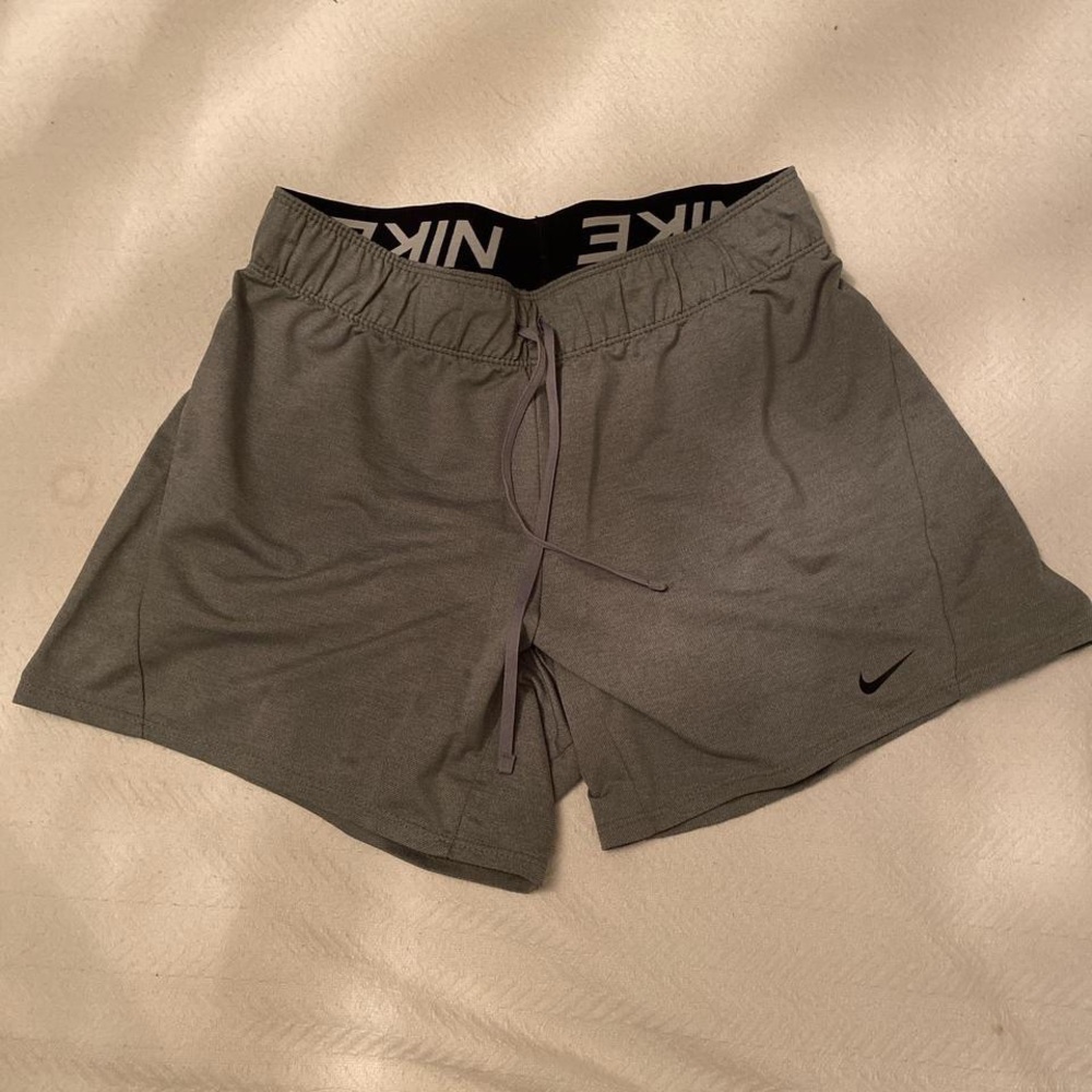 Grey nike sports shorts